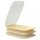ENGELLAND 3 teiliges Aufschnittbox Set Beige | Stapelbare, mikrowellen  & gefriergeeignete Frischhaltebox, BPA frei