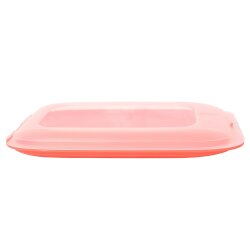 ENGELLAND 4er Set Aufschnittbox in Lachs – BPA-frei, praktisch & stapelbar, ideal für Wurst und Käse