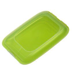 Engelland 4er Aufschnittbox Set Grün – stapelbare, mikrowellen- & gefriergeeignet