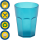 Kunststoffbecher T&uuml;rkis Trinkbecher Party-Becher Plastik Trink-Gl&auml;ser Mehrweg 0,25l