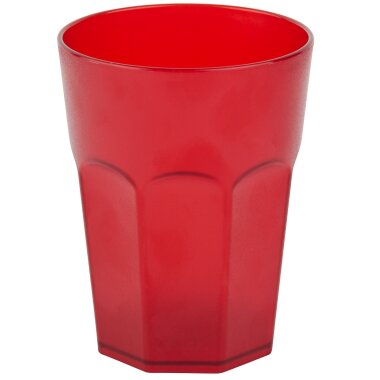 ENGELLAND Hartplastikbecher 250 ml in Rot – robuster Mehrweg-Trinkbecher aus BPA-freiem Kunststoff, stapelbar & spülmaschinenfest – ideal für Kinder, Party & Camping