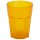 ENGELLAND Hartplastikbecher 250 ml in Orange – robuster Mehrweg-Trinkbecher aus BPA-freiem Kunststoff, stapelbar & spülmaschinenfest – ideal für Kinder, Party & Camping