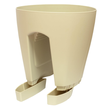 UrBNLIVING Blumenkasten Für Balkon-Geländer – Brücken-Design, Rund Oder Oval, 4 Farben