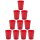 ENGELLAND 10er Set Hartplastikbecher Rot 250 ml – BPA-freie, robuste Mehrweg-Trinkbecher aus Kunststoff, stapelbar und spülmaschinenfest – ideal für Kinder, Party, Camping & Outdoor