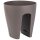 2 x Geländer-Topf Braun – Blumenkasten / Balkonkiste für Balkon & Terrasse ohne Montage