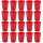 20x Kunststoffbecher Rot Trinkbecher Party-Becher Plastik Trink-Gläser Mehrweg 0,25l