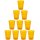 ENGELLAND 10er Set Hartplastikbecher 250 ml Orange – BPA-frei, stapelbar & spülmaschinenfest