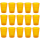15x Kunststoffbecher Trinkbecher Plastikbecher Trink-Gl&auml;ser Mehrweg 0,25l Orange