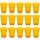 ENGELLAND 15er Set Hartplastikbecher Orange 250 ml – BPA-freie, robuste Mehrweg-Trinkbecher aus Kunststoff, stapelbar und spülmaschinenfest – ideal für Kinder, Party, Camping & Alltag