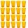 ENGELLAND 20er Set Hartplastikbecher Orange 250 ml – BPA-freie, robuste Mehrweg-Trinkbecher aus Kunststoff, stapelbar und spülmaschinenfest – ideal für Kinder, Party, Camping & Alltag