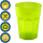 5x Kunststoffbecher Gr&uuml;n Trinkbecher Party-Becher Plastik Trink-Gl&auml;ser Mehrweg 0,25l