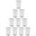 ENGELLAND 10 x Hartplastikbecher 250 ml Weiß – Wiederverwendbare Kunststoffbecher, BPA-frei, stapelbar, spülmaschinenfest – Ideal für Party, Kinder, Alltag & Camping