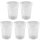 ENGELLAND 5 x Hartplastikbecher 250 ml Weiß – Mehrwegbecher BPA-frei, stapelbar, spülmaschinenfest – Kunststoffbecher ideal für Party, Kinder, Picknick & Alltag