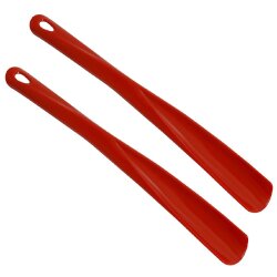2er Set Schuhlöffel 34 cm Rot – robuster...