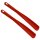 2er Set Schuhlöffel 34 cm Rot – robuster Kunststoff-Schuhanzieher mit Öse, ideal für bequemes Anziehen ohne Bücken