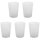 Robuste Mehrweg-Kunststoffbecher 400 ml weiß – 5er Set, BPA-frei, stapelbar, spülmaschinengeeignet