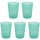 5x Kunststoffbecher Gr&uuml;n Trinkbecher Party-Becher Plastikgl&auml;ser Mehrweg 0,4l