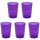 5 x Mehrweg-Kunststoffbecher 400 ml Lila – BPA-frei, robust, stapelbar & spülmaschinengeeignet