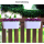 2x Blumenkasten oval Balkon Übertopf Pflanzkasten Blumentopf zum Hängen mit Wasserspeicher Farbe weiß