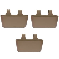 3x Blumenkasten oval zum Hängen mit Wasserspeicher...