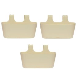 3x Blumenkasten oval Balkon Übertopf Pflanzkasten...