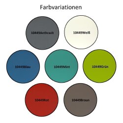 2x Ovaler Blumenkasten Mint mit Wasserauffangschale für Balkon & Garten