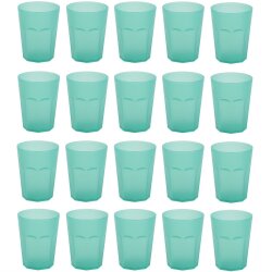 20 x Mehrweg-Kunststoffbecher 400 ml Grün –...