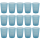 15x Kunststoffbecher Blau Trinkbecher Party-Becher Plastikgläser Mehrweg 0,4l