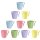 10 x Kinder-Kunststoffbecher 400 ml bunt – BPA-frei, bruchsicher, stapelbar & spülmaschinenfest