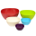 5 farbige Kunststoffschüsseln im Set für Garten Picknick verschiedene Farben
