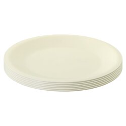 ENGELLAND 6er Set flache Kunststoffteller Ø 23,5...