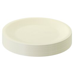 ENGELLAND 12er Set flache Kunststoffteller Ø 23,5...