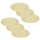 ENGELLAND 6er Set tiefe Kunststoff-Mehrwegteller Ø 21,5 cm Beige, BPA-frei, bruchsicher, mikrowellen- & spülmaschinengeeignet