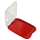6x Rot Beige stapelbare Aufschnittbox Frischhaltedose Wurst Aufschnittdose