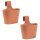 ENGELLAND 2er Set Balkonkasten Rotbraun mit Bügel, 2,8 l, UV- & frostbeständig, ideal für Balkon und Terrasse