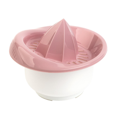 Zitronen-Zitrus-Saft-Hand-Presse Behälter Durchmesser: 15 cm Fassungsvermögen: 0,5 Liter Kunststoff rosa