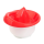 3x Zitronen-Zitrus-Saft-Hand-Presse Behälter Durchmesser: 15 cm Fassungsvermögen: 0,5 Liter Kunststoff rot