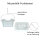 Wäscheklammerset-hänge-korb mit 40 Klammern PP-Kunststoff mit Haken zum hängen Farbe weiß