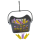 Wäscheklammerset-hänge-korb mit 40 Klammern PP-Kunststoff mit Haken zum hängen Farbe grau