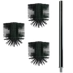 3x Silikon Bürstenkopf 26 cm mit Griff –...