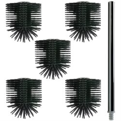 5x Silikon Bürstenkopf 26 cm mit Griff –...