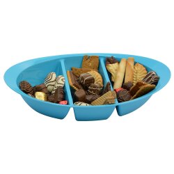 ENGELLAND Snackschale Blau – 3 Fach, BPA frei,...