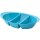 ENGELLAND Snackschale Blau – 3 Fach, BPA frei, spülmaschinenfest & wetterbeständig (30 × 18,5 × 6,5 cm)