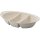 ENGELLAND Snackschale Beige – 3 Fach, BPA frei, spülmaschinenfest & wetterbeständig (30 × 18,5 × 6,5 cm)
