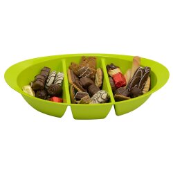 ENGELLAND Snackschale Grün – 3 Fach, BPA frei,...