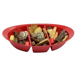 ENGELLAND Snackschale Rot – 3 Fächer, BPA...
