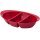 ENGELLAND Snackschale Rot – 3 Fächer, BPA frei, stapelbar, spülmaschinen- & wetterfest (30 × 18,5 × 6,5 cm)