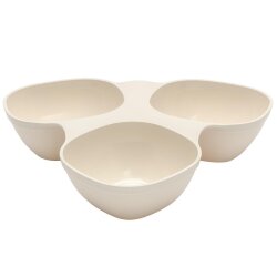 ENGELLAND 2 Snack-Servierschalen Beige Blau–...