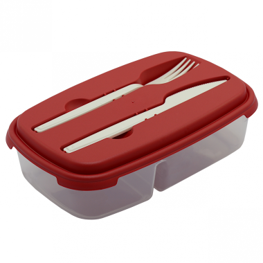 Vesperdose Lunchbox Frühstücksbox Aufbewahrungsdose Essensbox BPA-Free rot