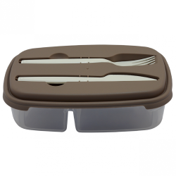 Vesperdose Lunchbox Fr&uuml;hst&uuml;cksbox Aufbewahrungsdose Essensbox BPA-Free hellbraun